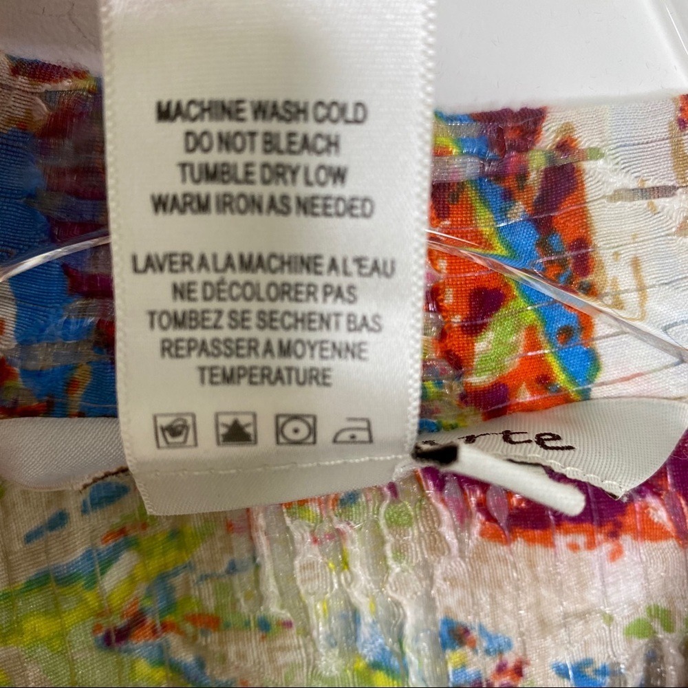 A la carte Womens Multicolor Abstract Art to Wear Button Up Jacket Size M - Picture 8 of 14